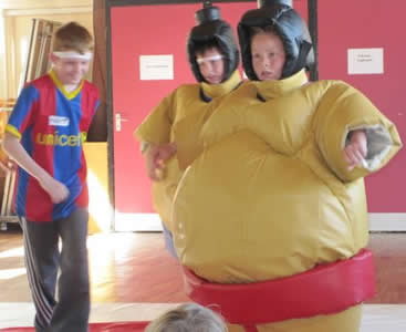 Step out of the way and let the real men at it